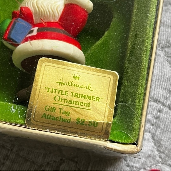 5 VTG Christmas Ornaments Santas Snowman Dove Stocking Hallmark Little Trimm - Picture 7 of 12